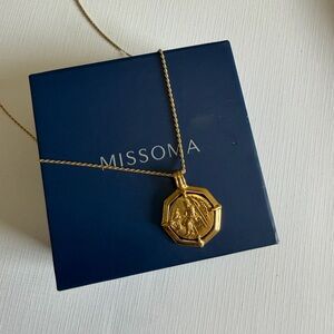 Missoma Gold Medallion Necklace
